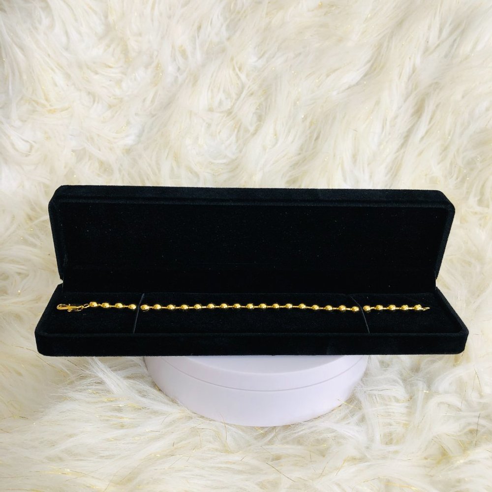 18K Gold Plated Beads Bracelet - Picture 4 of 8